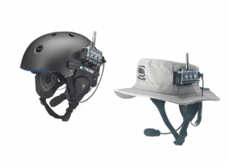 Waterproof real time communication set used by wakeboard legend Shaun Murray.